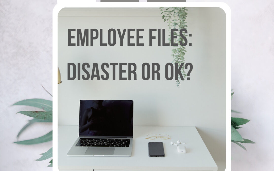 Your Employee Files – Disaster or “Ok”?